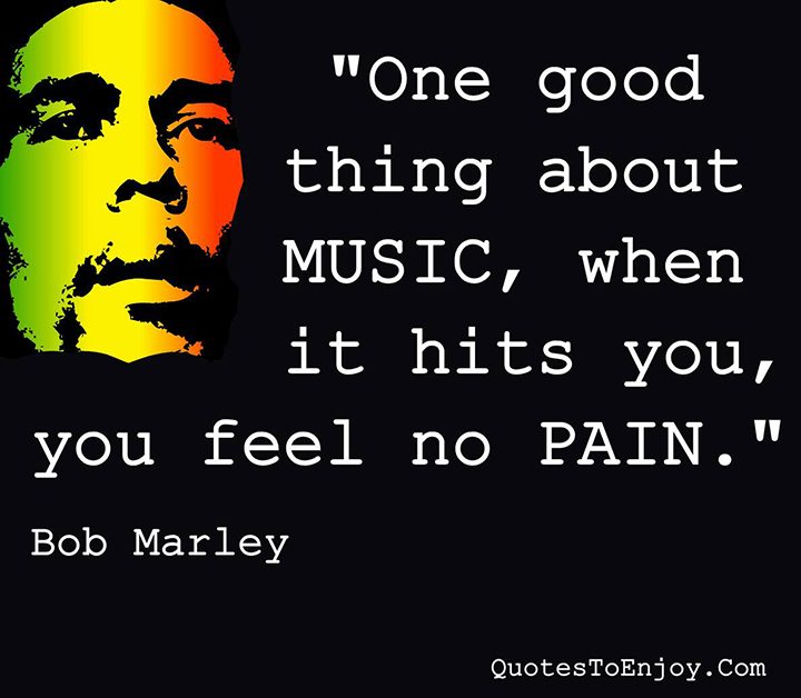 Bob Marley Mug 23 One Good Thing About Music When It Hits You Feel No Pain